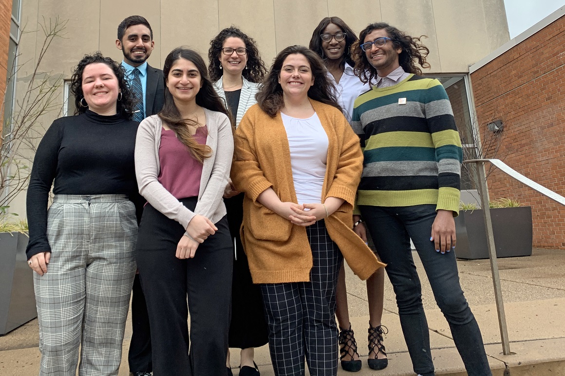 The 2020 FIRE Fellowship recipients outside of Nesbitt Hall